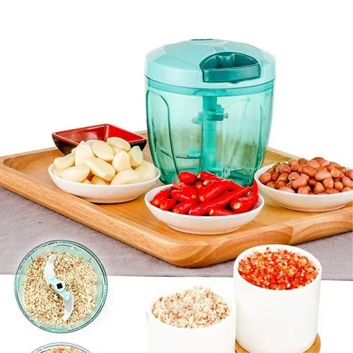 Handy Vegetable Chopper with 3 Stainless Steel Blades