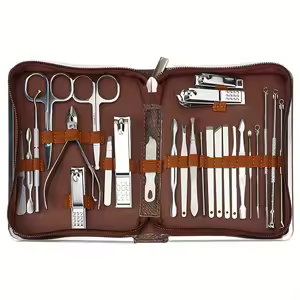 10pcs Nail Manicure Tools Set with PU Leather Case Stainless Nail Manicure Tools 10pcs Nail Manicure Tools Set with PU Leather Case Stainless Nail Manicure Tools